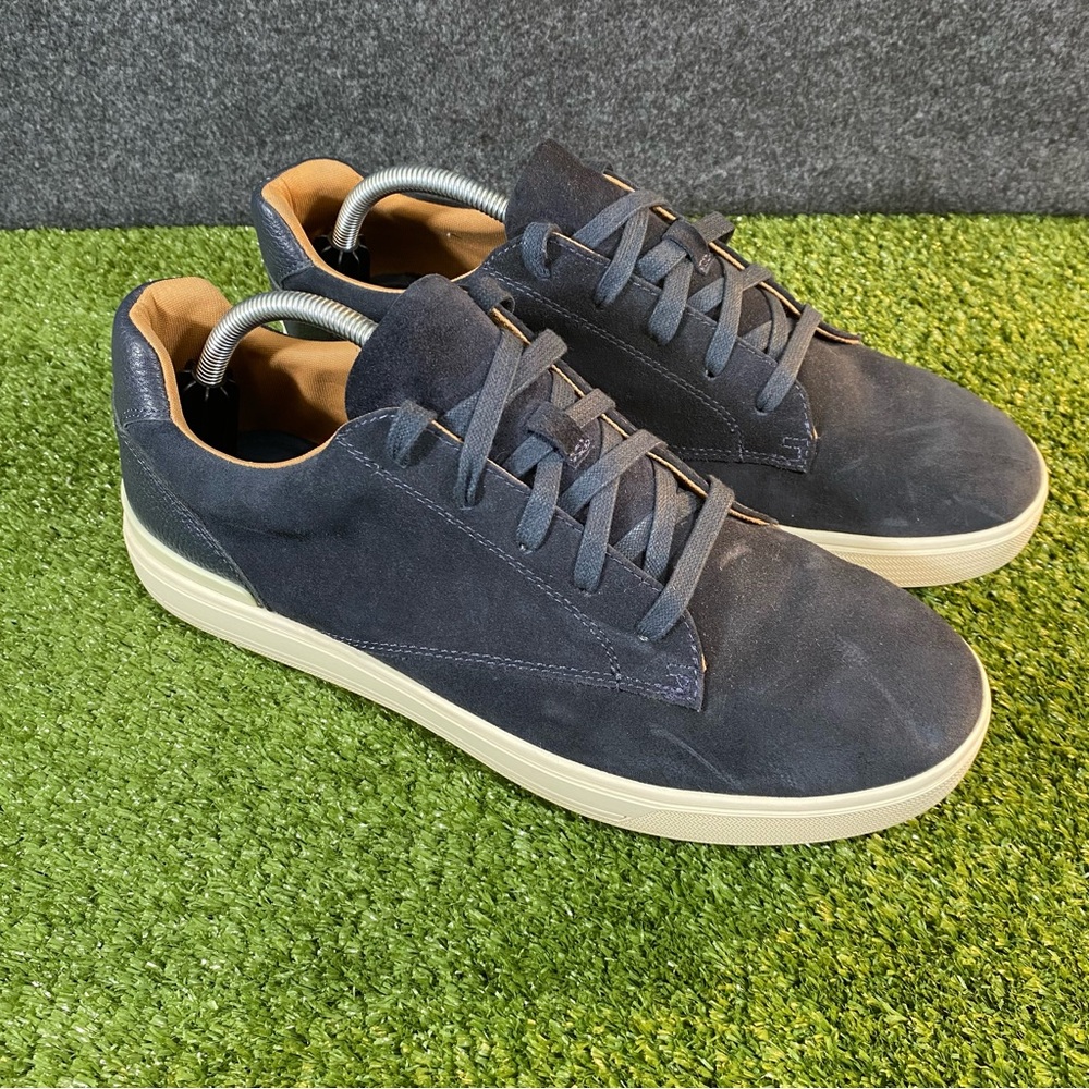 Ted Baker Brentford Suede Sneakers Mens Size 10.5 Shoes Navy Blue Lace Up